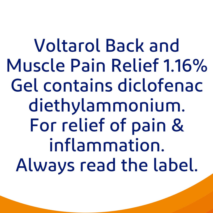 Voltarol back & muscle pain relief 1.16% gel