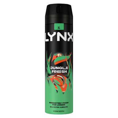 Lynx Jungle Fresh body spray can on a white background