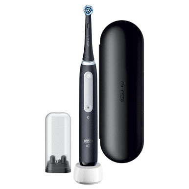 Oral-B electric toothbrush with charging case on a white background